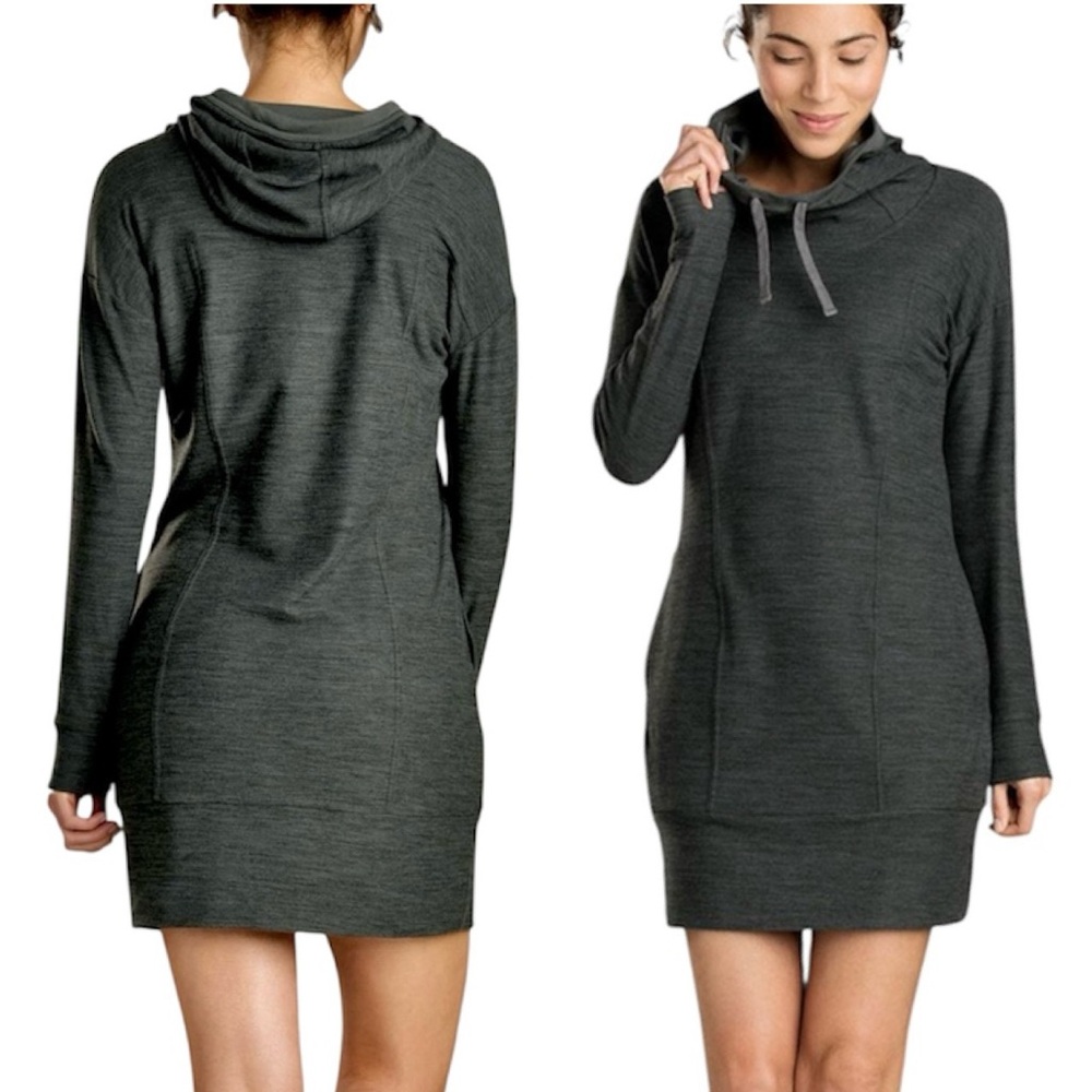 - Toad & Co Sz S Internmosso Hooded Tunic Dress! EUC!